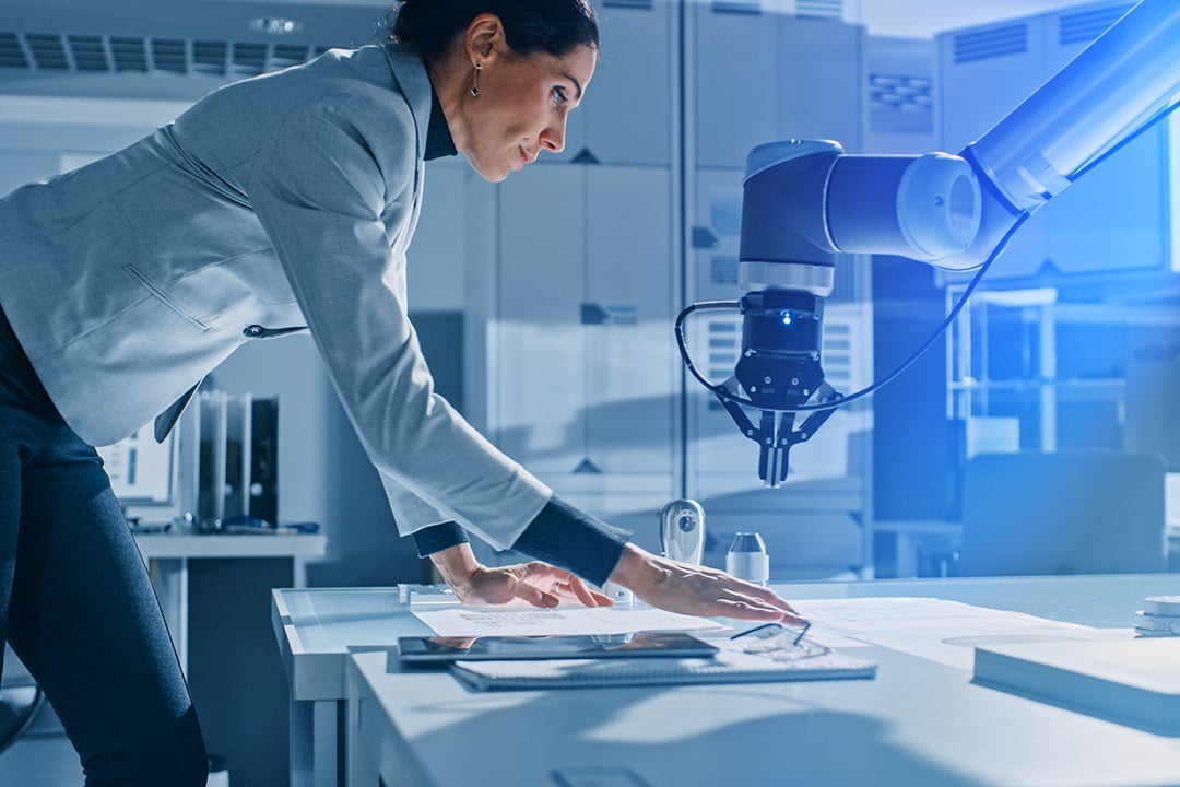 Woman in lab